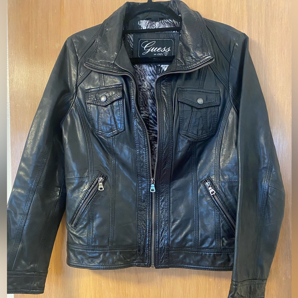 Vintage Guess leather jacket